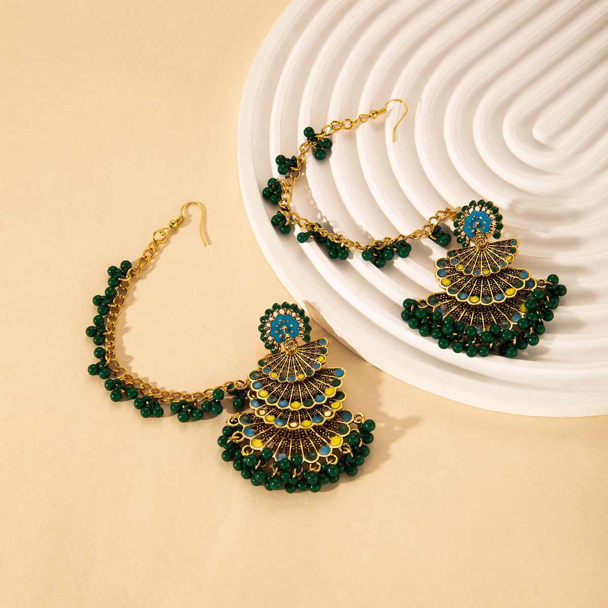 

Серьги с кисточками из бисера для женщин, полые, в ретро-стиле, с подчеркнутой индивидуальностью, украшения в богемном стиле в подарок