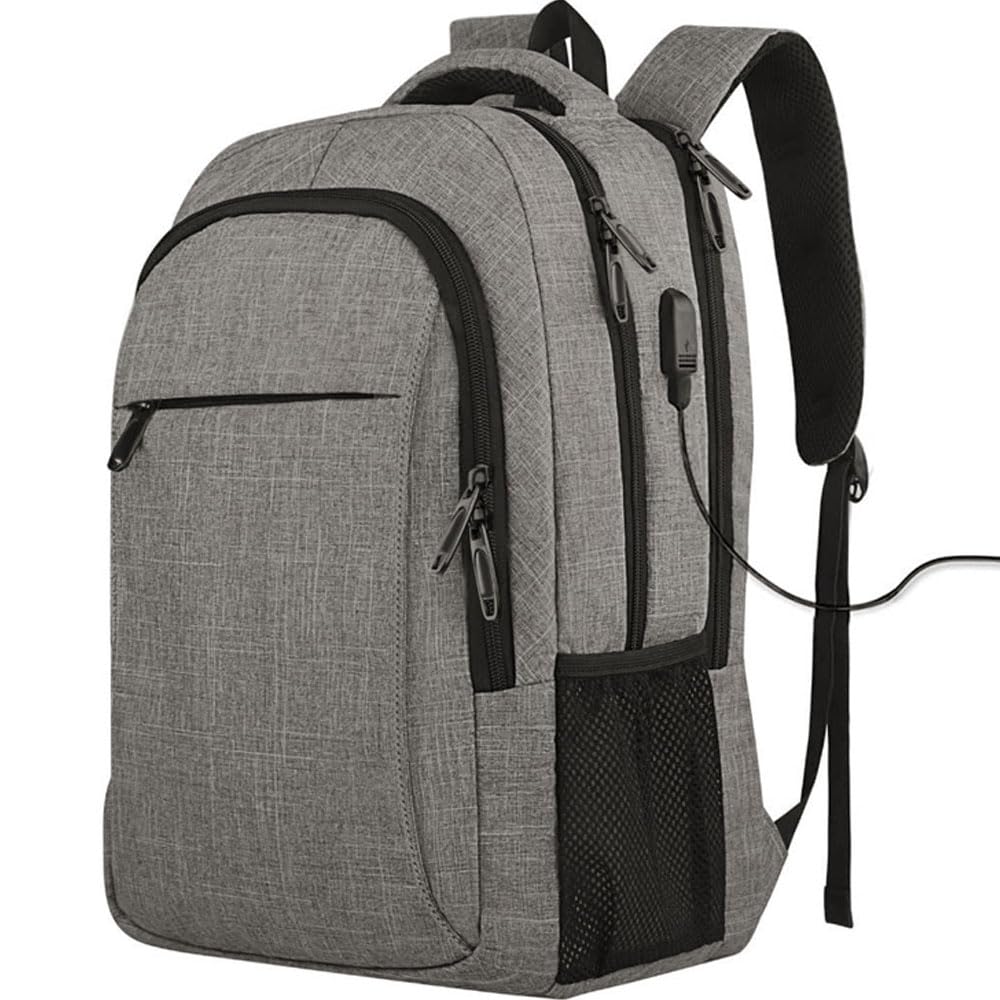 

Large Disaster Prevention Sports 17 Inch 2 Layer Expansion PC Business Square Laptop Back 30L with USB Charging Unisex [AISFA] Men s Backpack,