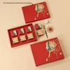 Zhao Ran 2025 Mid-Autumn Golden Fan Mooncake Gift Box (6-Piece)