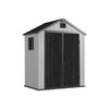 6x8 ft Durable Polypropylene Sheds & Storage Buildings with Metal Frame-Easily Assembled