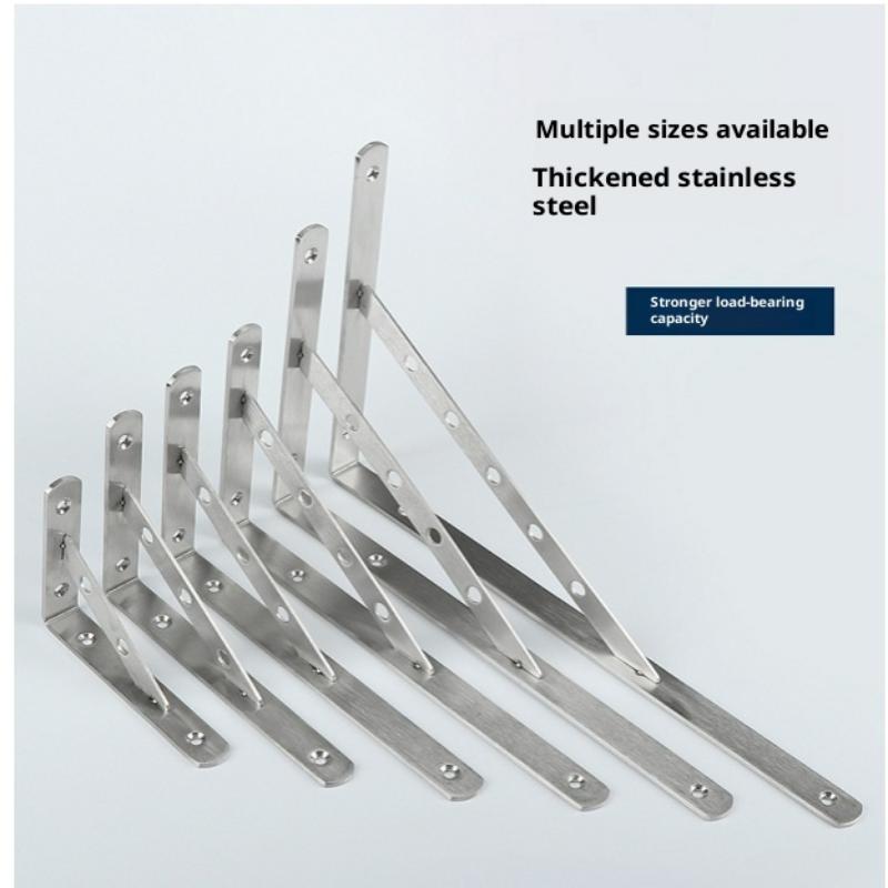 2Pcs Stainless Steel L Type Bracket Angle Bracket Heavy Duty For Wall Angle Bracket