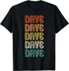 Dave Gifts Vintage Retro Black T-Shirt Gift Unisex T-Shirt