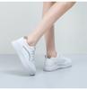 Korean Style Women's Platform Sneakers - Spring 2024 Casual White Shoes