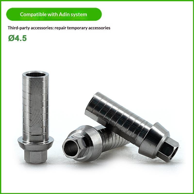 For Adin Temporary Abutment Dental Implantstraight Cylindrical Titanium Oem Odm Prosthesis Lab Screw Retained Parts