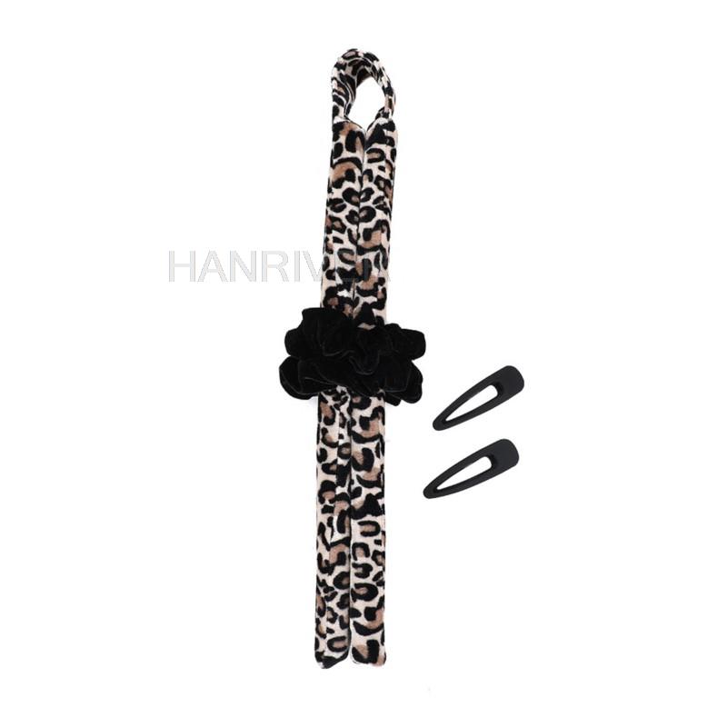 EVA Big Wave Curling Wand No Heat Microfiber Super Plush Heatless Curling Iron Lazy Curling Wand Heatless Curls Rollers Ribbon