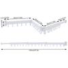 Tri-Fold Space Aluminum Wall-Mounted Drying Rack – 110 Lbs Load Capacity with 18 Hooks & Telescopic Hidden Rod – White