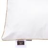 Down-Filled Pillow №904 DeLuxe White HAND MADE — 70% Down, 30% Feather, Fill Power 500, Medium.