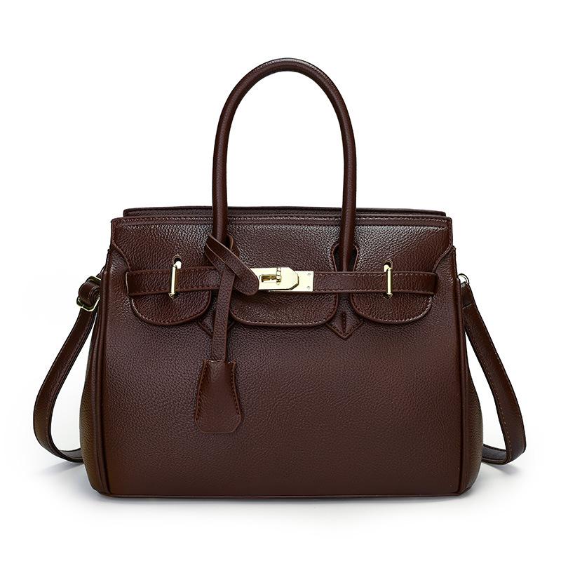 Ladies Bag New Simple Solid Color Shoulder Bag Fashion Handbag