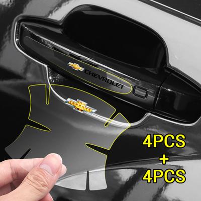 Pvhn2 Car Door Handle Transparent Protector Sticker Decals For Cruze Silverado Spark SS Z71 Equinox Trax Impala Camaro Sonic