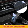 Bluetooth 5.4 FM Transmitter 3.5mm AUX & TF Card Playing Wireless Audio Adapter Hands-Free Calling With MIC HIFI For Car Radio