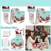 Christmas Santa Blue Party Decor With Surprise Money Box For Holiday Celebration