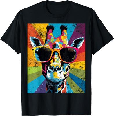 Giraffe Vintage Sunglasses Funny African Animal Lover T-Shirt Unisex T-Shirt