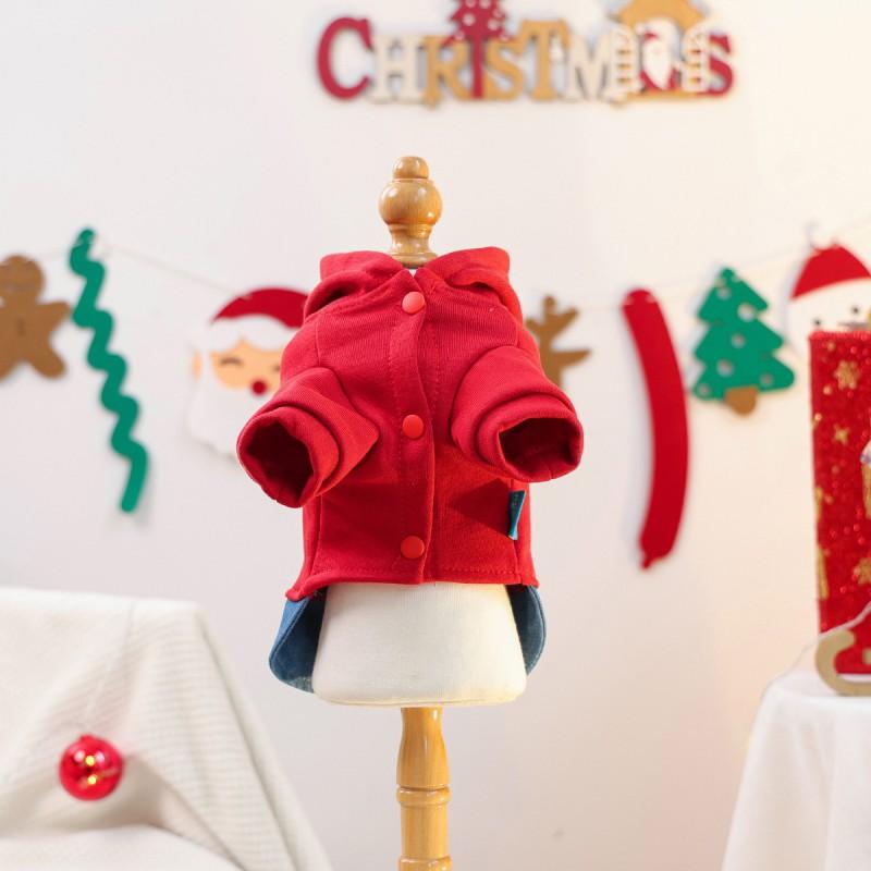 Pet Circle Dog Sweater Small Breeds Puppy Christmas Party Outfit Red Santa Design