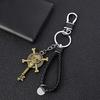3D Alloy Keychain for One Piece Devil Fruit Straw Hat Skull Bag Character Metal Popular Anime Popular Moe Stylish Birthday Gift [Morydovs] Charm,