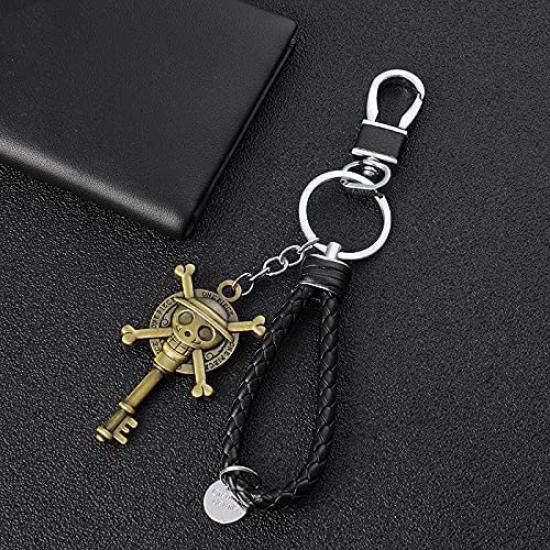 3D Legierung Schlüsselanhänger für One Piece Teufelsfrucht Strohhut Totenkopf Tasche Charakter Metall Beliebter Anime Beliebt Moe Stilvoll Geburtstagsgeschenk [Morydovs] Anhänger,