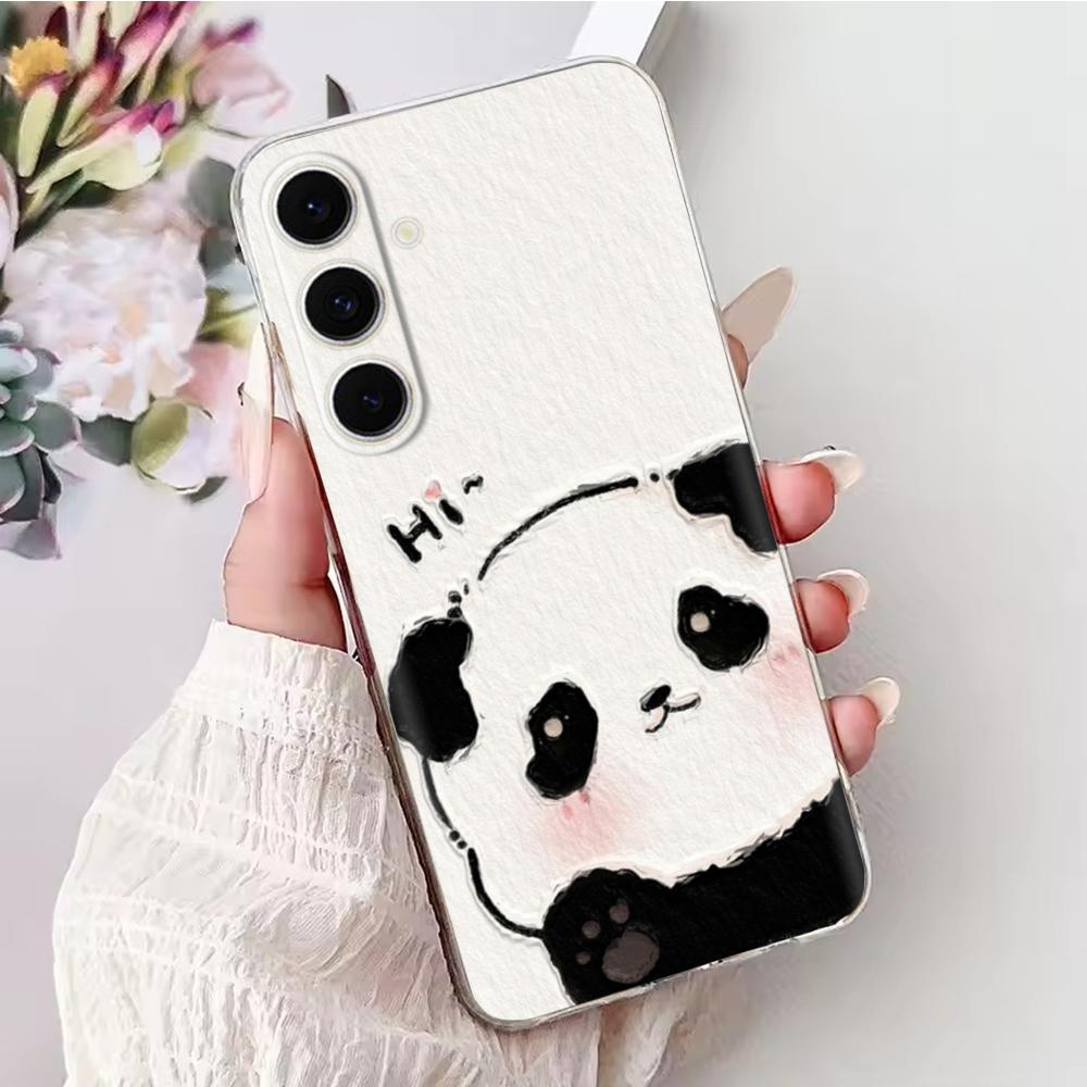 Hülle Für Samsung Galaxy S24 FE Hülle Lustige Tiere Weiches Glattes Flüssiges Silikon Hochwertige Abdeckung Für Galaxy S24 FE SM-S721B 6,7"