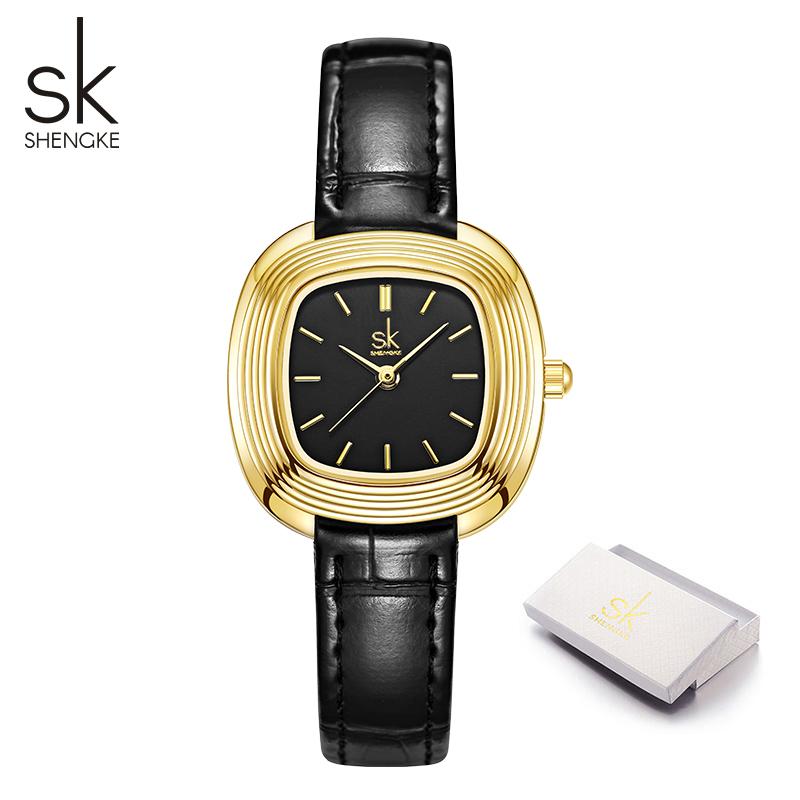 

Shengke Новый Дизайн Женские Часы Модный Стиль Женские Кварцевые Наручные Часы Элегантные Лучшие Подарки Часы для Жены, Подруги, Семьи золотистый