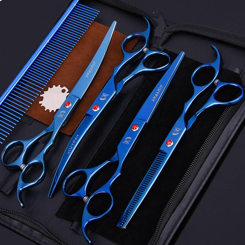 Pet Grooming Curved Scissors Set, Large 7.0 Inch, Colorful Beauty Scissors