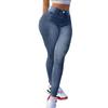 Ladies' Color Casual Pants Versatile Slim Fit Straight Leg Denim Jeans