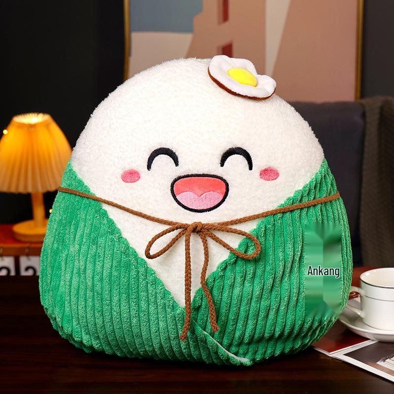 Dragon Boat Festival Zongzi Cushion Plush Toy - Customizable Cartoon Design