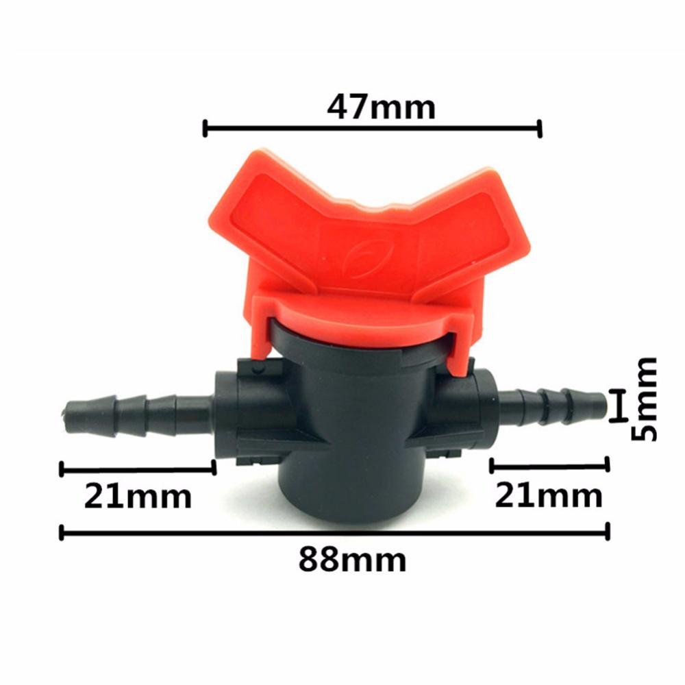Garden Irrigation Pipe Valve 4/7mm 8/11mm Hose DN16 DN20 DN25 Pipe Waterstop Switch Garden Agriculture Water Control Valve 1Pc