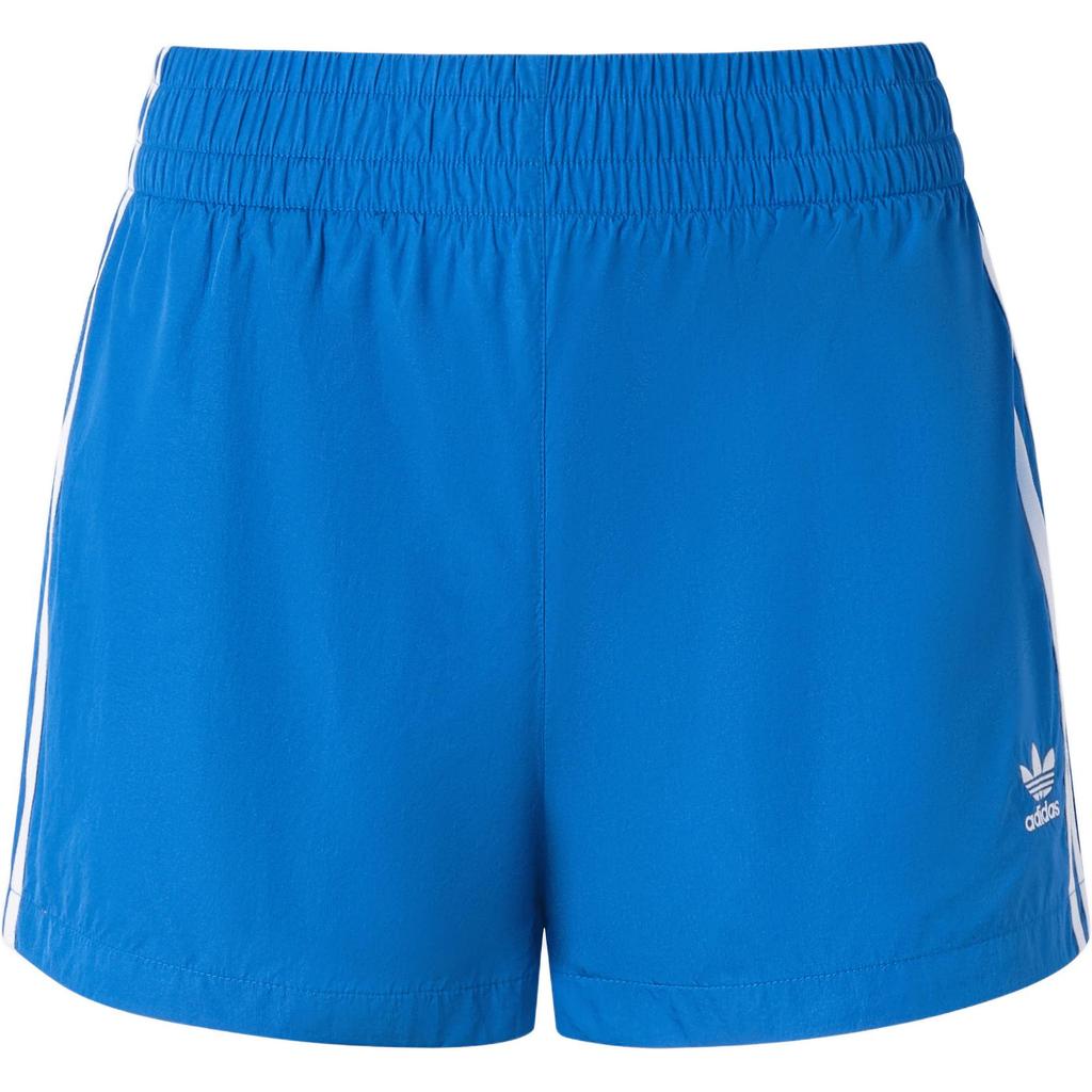 Adidas Originals SS24 Short Shorts Comfortable Elastic Logo Print Mid Waist Sports Shorts Women Shorts Bird-Feather-Blue KA3925