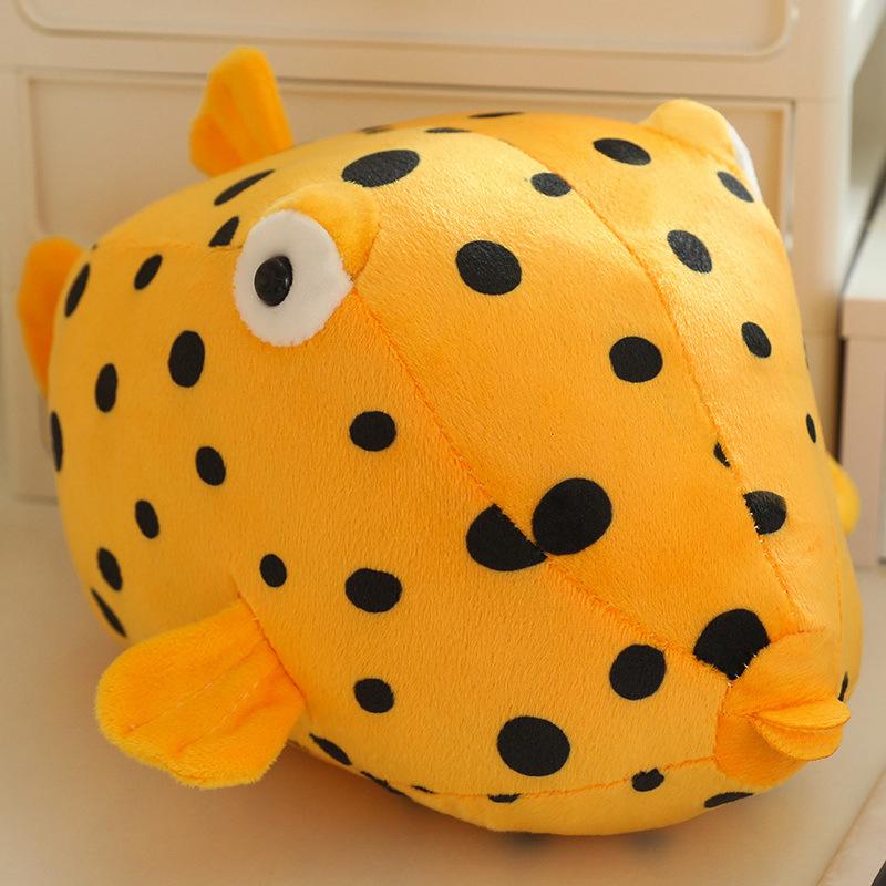 Cute Simulation Boxfish Doll Plush Toy Small Fish Doll Home Pillow Girl Soothing Doll