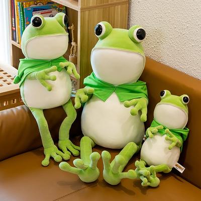 Neuer Umhang Frosch Plüschtier Lustige Heimdekoration Begleitpuppen Kinder Geburtstagsgeschenk Veranstaltung