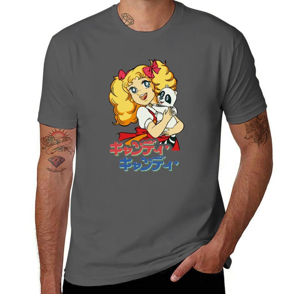 Candy Candy TShirt vintage quick drying mens t shirts pack