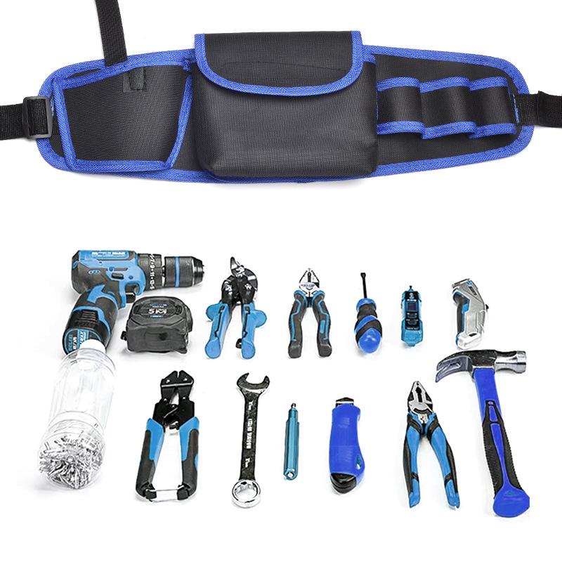 Men's Sturdy Electrician Tool Bag - Durable, Portable, Multifunctional Hardware Storage with Tool Belt