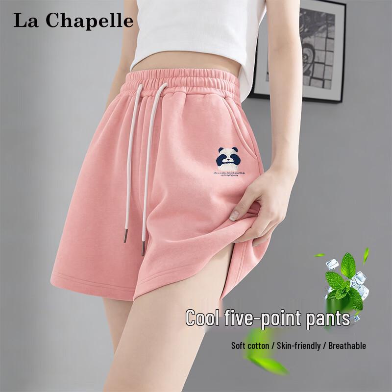 La Chapelle Women s High-Waist Cotton Blend Wide-Leg Bermudas XL