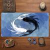 Yin‑Yang Koi Fish TCG Playmat Mouse Pad Playmat 24"X14" MTG TCG Office Desk Mat for Work Game PC Laptop Rug Carpet MousePad