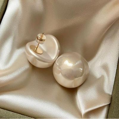 French Minimalist Pearl Stud Earrings - 2025 Retro Design for Women