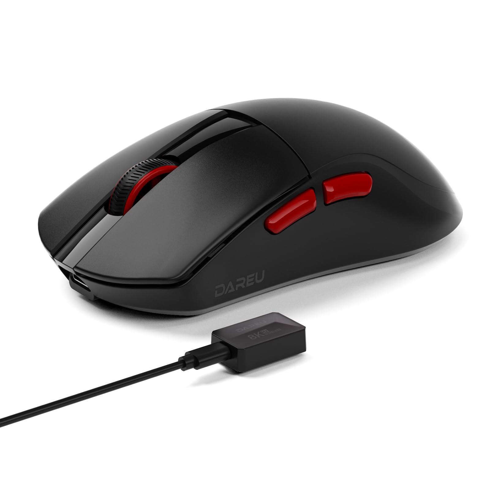

DAREU A950AIRWING Gaming 8K Polling Equipped with an Advanced PAW3950 8000Hz Wireless Mouse, Ultra-Lightweight (35g), Wireless, Rate, 30,000 DPI, чорний