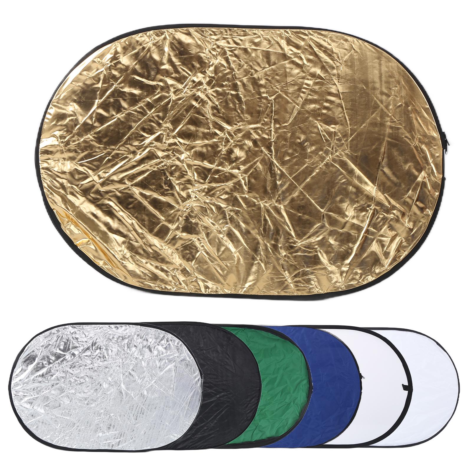 

7 в 1 овальный отражатель 60x90 см 23,6x35,4 дюйма портативный складной фотостудия освещение