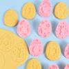 9Pcs/set Easter Rabbit Biscuit Mold Bunny Egg Cookie Cutter Stamp Embosser DIY Baking Tools Easter Party Cake Decoration Tools