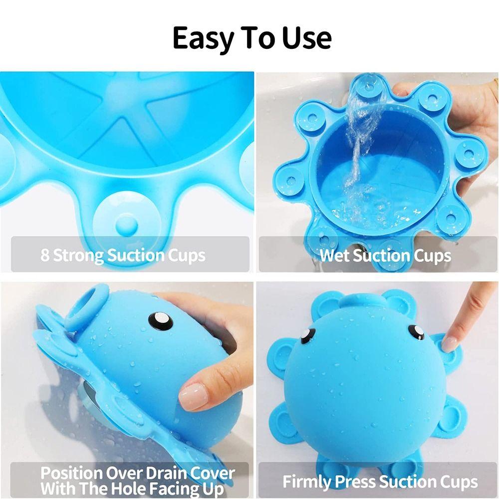 Bath Silicone Bathroom Bathtub Overflow Drain Cover Tub Stopper Suction Cup Seal Bath Accessories