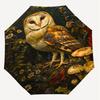 1PC Owl Forest Umbrella-8-Rib Reinforced Portable Folding Travel Suitable for All Seasons Outdoor Daily Use-G326