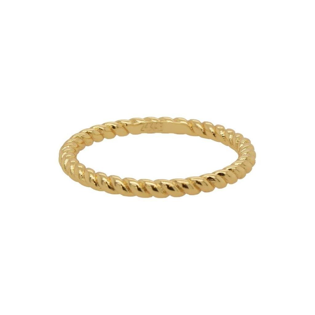 Inel 24K Gold Size 52 - Simple Classic Women's Engagement Ring, 24 Karat Yellow Gold Wedding Band, Plain Band Ring