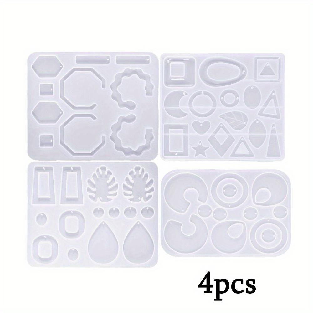 

4 шт. Смола Ювелирные серьги Силиконовые формы Женские Эпоксидная форма для изготовления ювелирных изделий Подарочные принадлежности DIY Ремесло Подвеска для ожерелья 4pcs