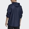 Adidas Casual Training Windbreaker Jacket With Hood Men Outerwear Navy-Blue EB7600