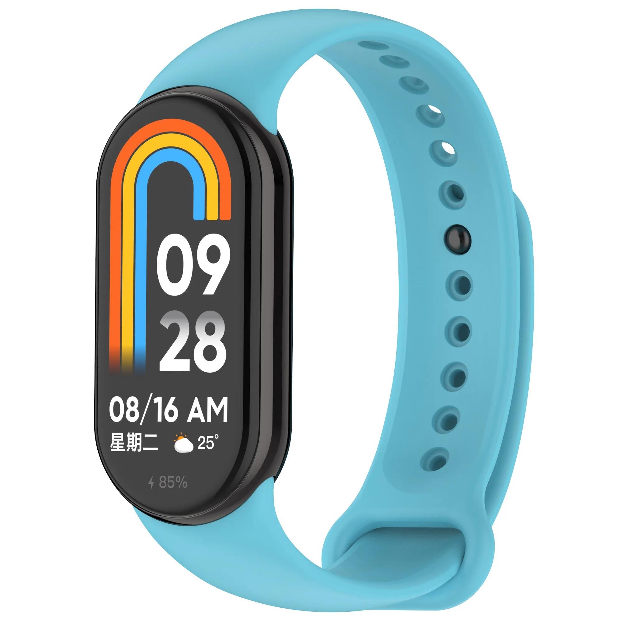 

М’який браслет для Xiaomi Mi Band 3 4 5 6 7 Силіконовий ремінець для Mi Band 7 Браслет Ремінець Miband 5 6 Браслет для Mi Band 3 4 For mi band 8 9 10