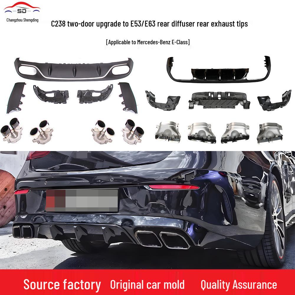 Mercedes-Benz E-Class C238 2017+ E53 E63 2-Door Rear Diffuser Tailpipe Upgrade 