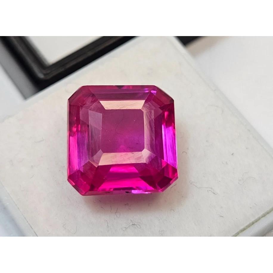 9-10 Ct Natural Pink Sapphire Square Cut Fabulous Certified Loose Gemstone