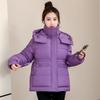 Cotton Clothing Women's Short 2026 New Plus Size Korean Fashion Hooded Internet Red Padded Jacket Versatile and Loose