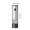 USB Rechargeable Salt Pepper Mill Large Capacity Auto Spices Grinders  Kitchen Tool