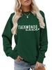 Women's Taekwondo Mama Casual Fashion Sweatshirt: Versatile, Comfortable & Stylish