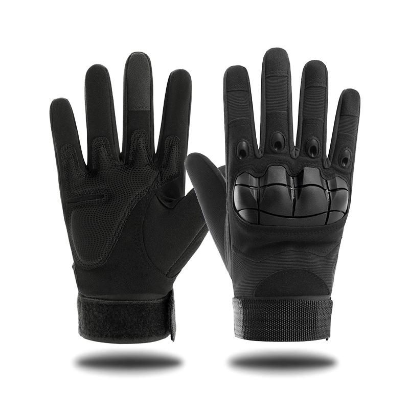 Custom Logo Full High Quality Heavy Duty Protect Gloves Full Finger Tactical Gloves M чёрный