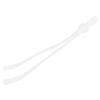 200pcs Elastic Bands Adjustable Buckle Stretchy Earloop Rope String Cord for SewingWhite Flat
