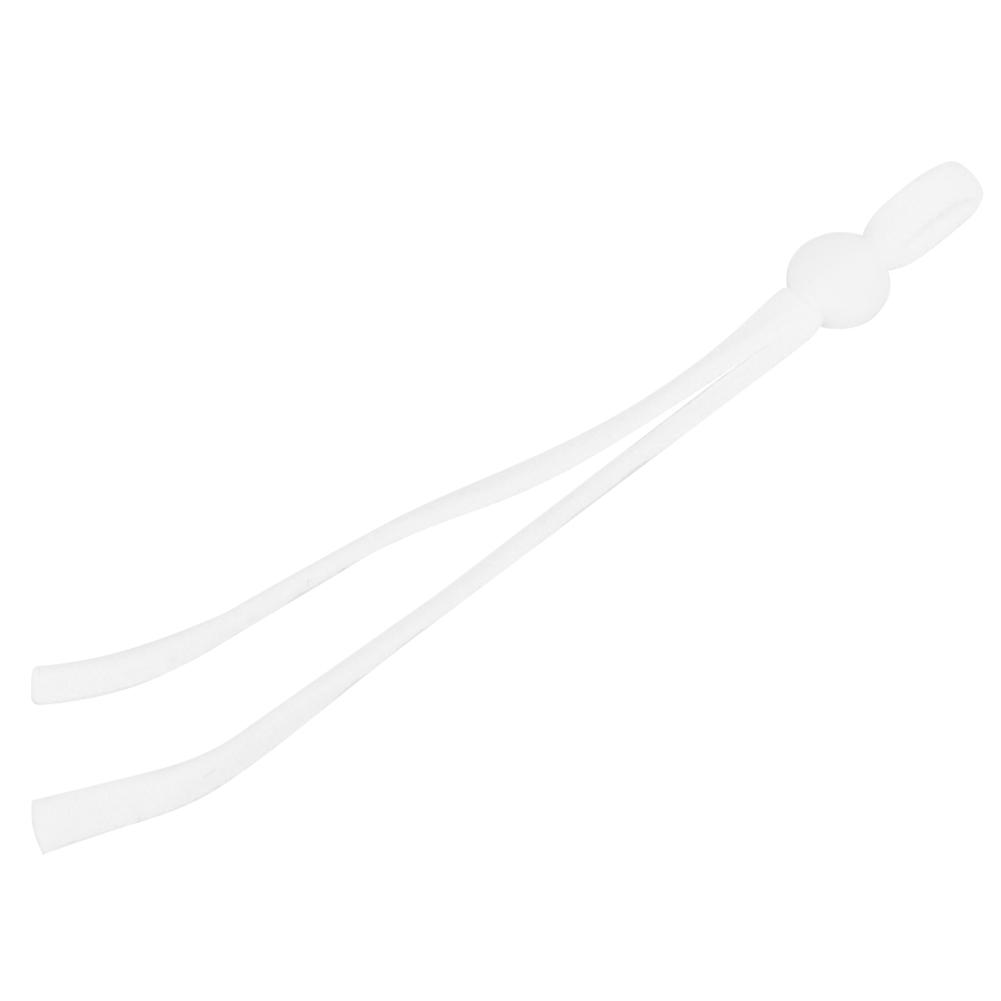 200pcs Elastic Bands Adjustable Buckle Stretchy Earloop Rope String Cord for SewingWhite Flat